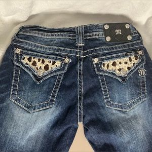 Miss Me Jeans Rhinestone Pocket
